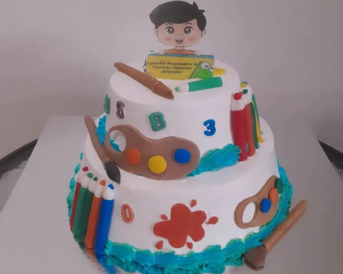 Роденденска торта за момчиња