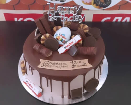 Роденденска торта за момчиња